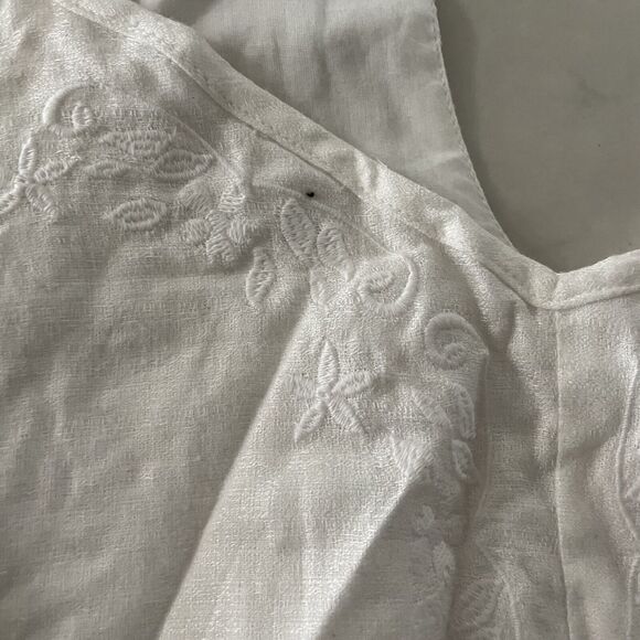 ELEMENT GOLDEN ROMPER NWT WOMENS $45 M white crochet neckline - Picture 6 of 8